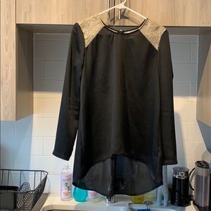 Finders Keepers long sleeve black blouse
